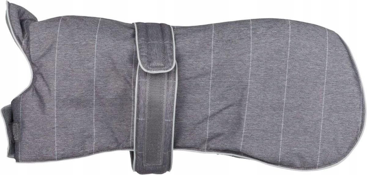 Levně Bunda pro psa Trixie Brest kabátek podzim zima Šedá 62 cm