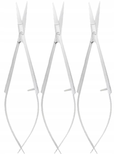 3 kusy Profesionální mikronůžky na kůži Expert 90 Type 1 Staleks