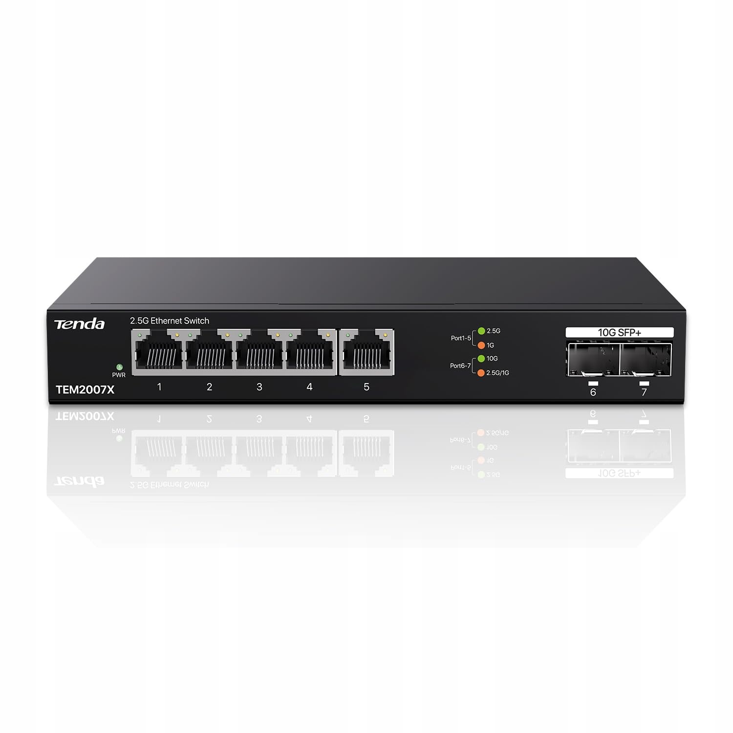 Switch Tenda TEM2007X 5x 2,5G RJ45 10G Sfp+