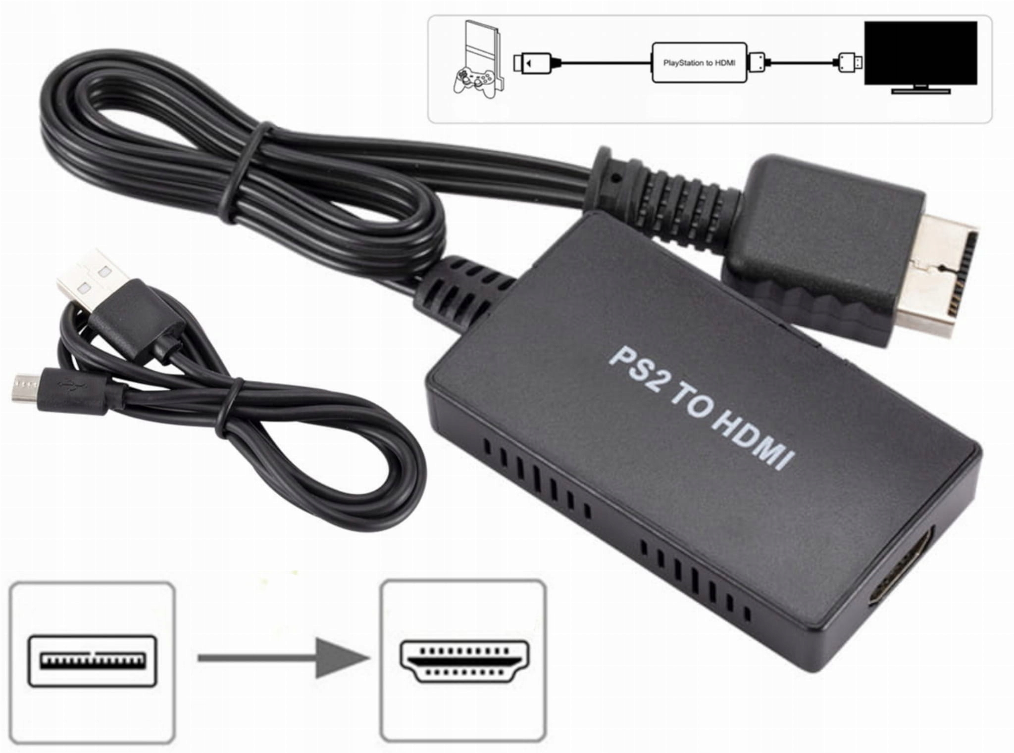 Adapter Konwerter z PS2 na HDMI Przejściówka PlayStation 2 Marka SwiatKabli