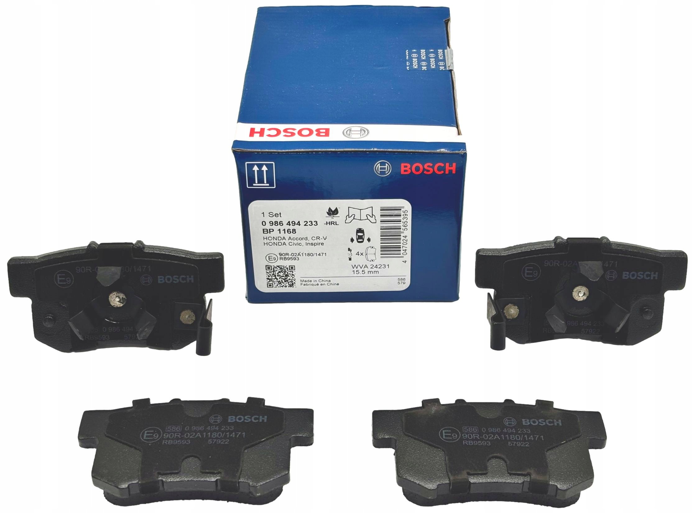 Bosch Brzdové Destičky Zadní Honda Accord VIII Cr-v II III IV 0 986 494 233