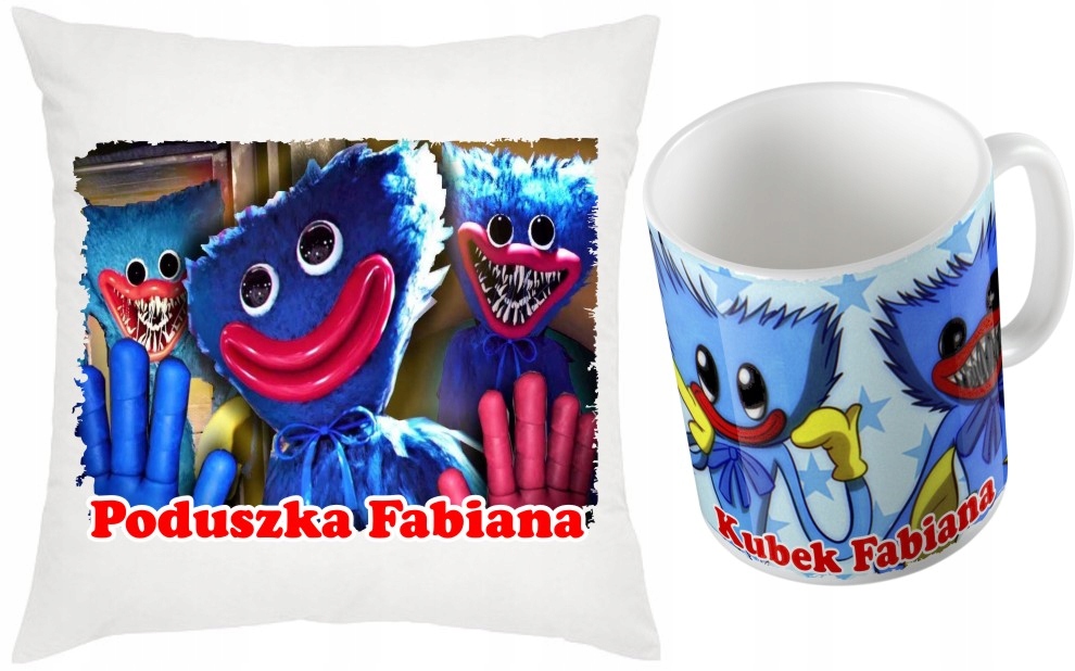 

Zestaw Kubek i Poduszka Huggy Wuggy Poppy Playtime