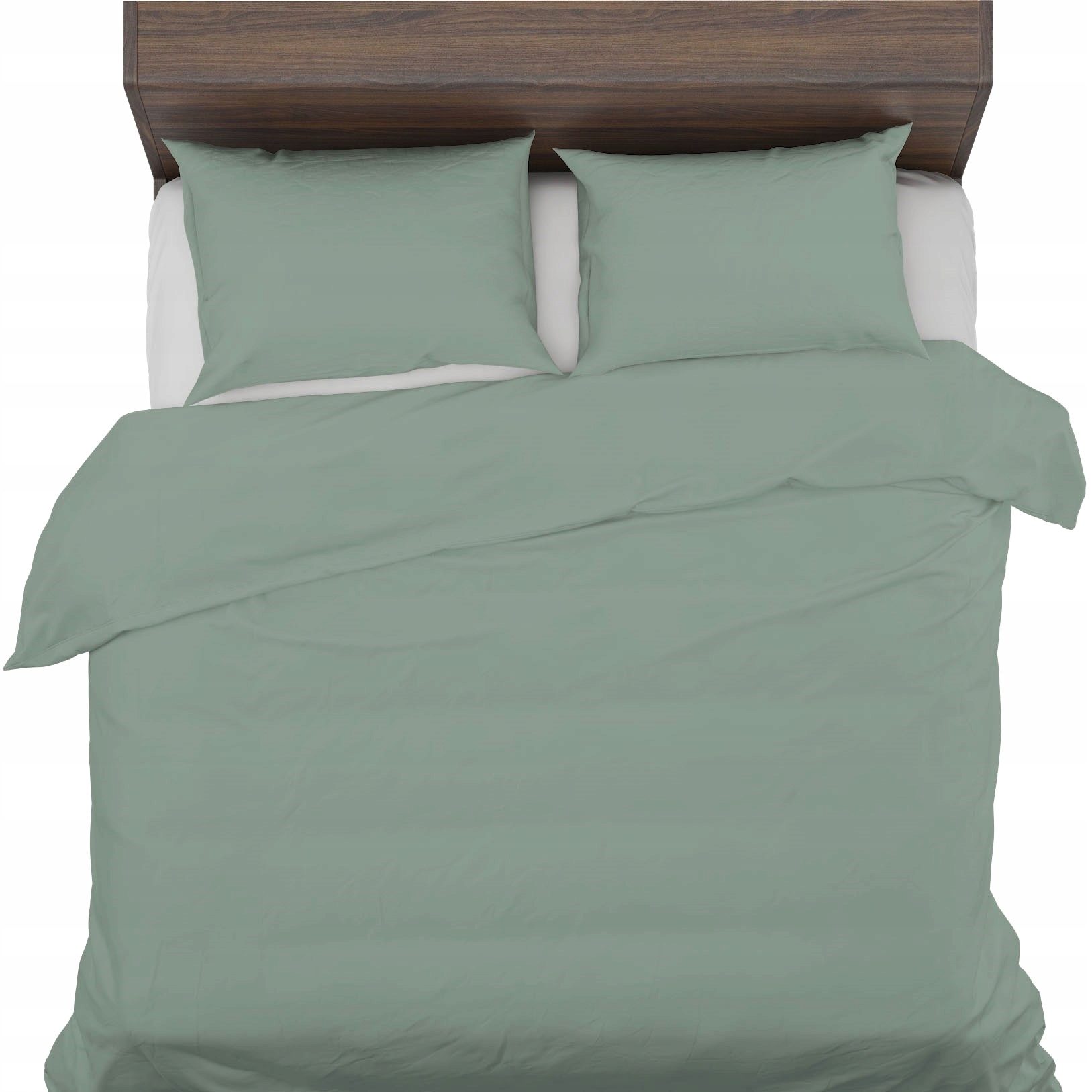 Pościel antyalergiczna 160x200+1x50x70 100% Naturalna Bawełna Oliwka