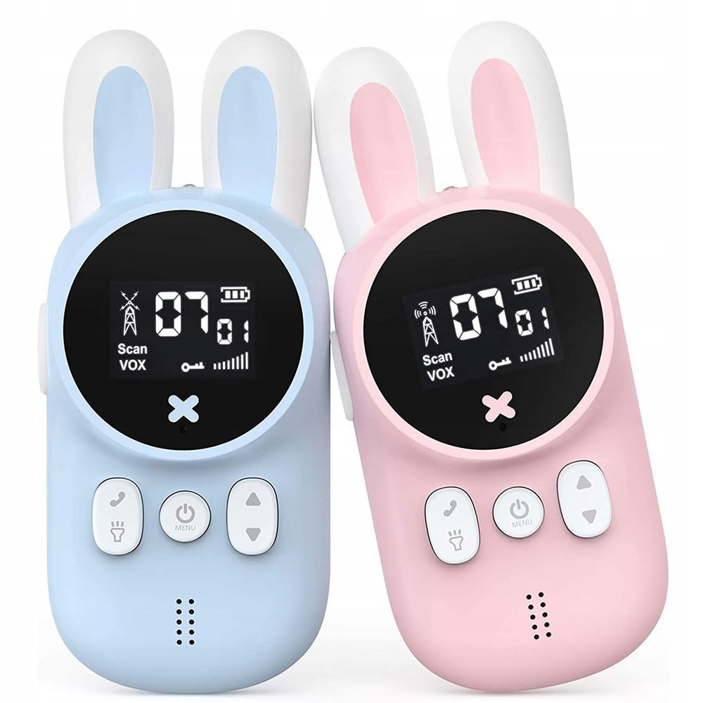 Walkie Talkie dla Dzieci Krótkofalówki Zestaw 2 szt. Zasięg Duży