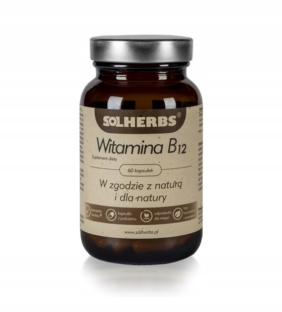 Vitamín B12 Kyanokobalamín 60 kaps Solherbs