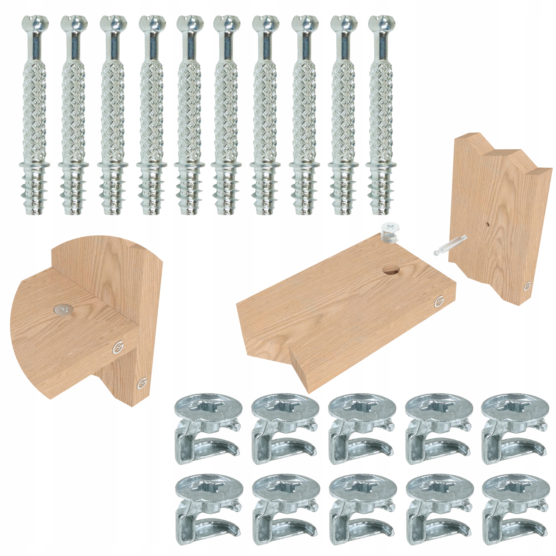 Excentrický nábytkový konektor 34 mm, kompletná sada konektorov pre nábytok 1000 ks