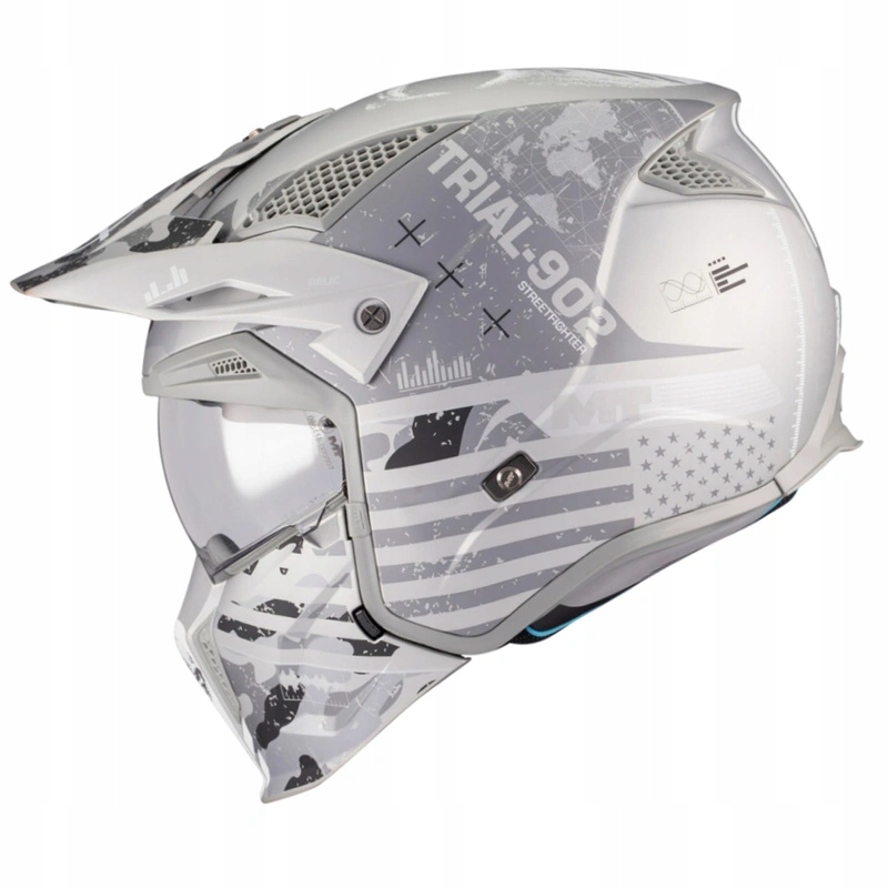 Motocyklová prilba Mt Streetfighter Sv S Belic White/grey biela šedá Darčeky
