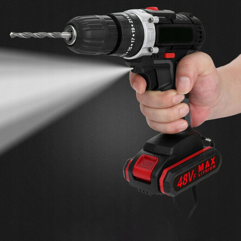WIERTARKO-WKRĘTARKA AKUMULATOROWA 48VF NARZĘDZIOWA+ 2 BATERIE Marka bez marki