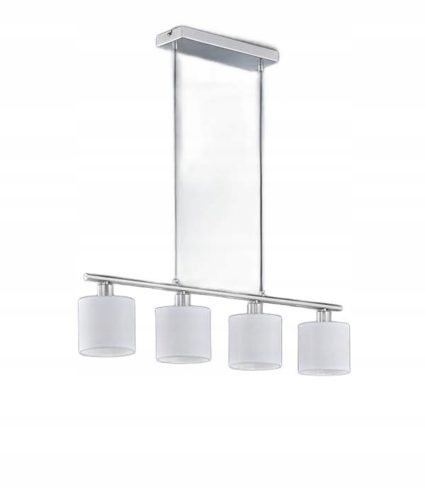 Závěsná lampa lustr reflektory stříbrná bílá Rl