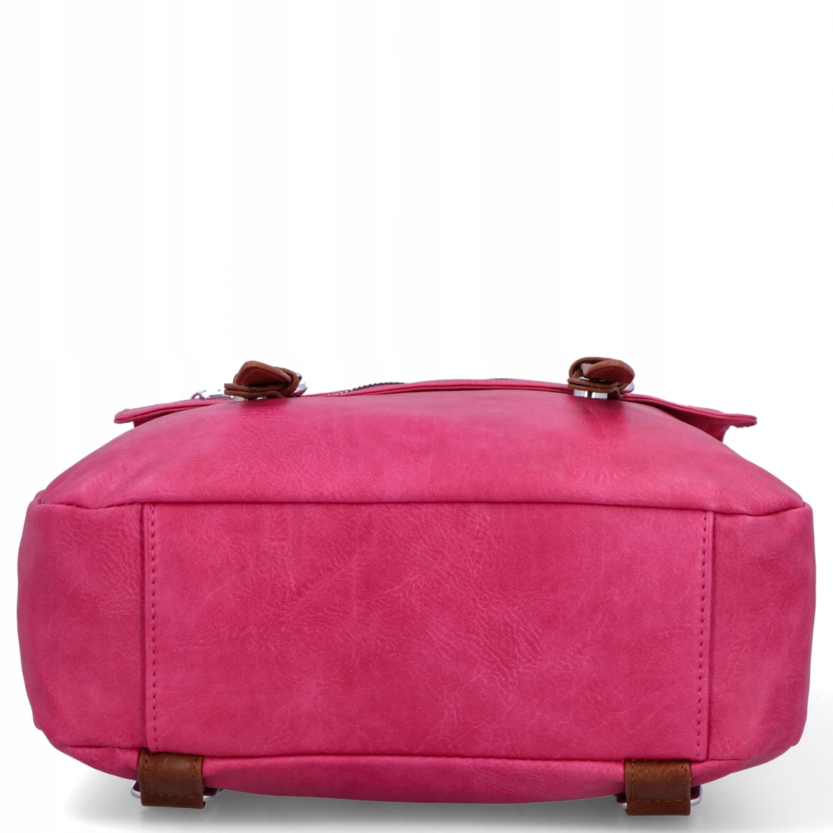 Plecak Damski Vintage XL Herisson 1652H453 Fuksjowy Materiał dominujący skóra ekologiczna