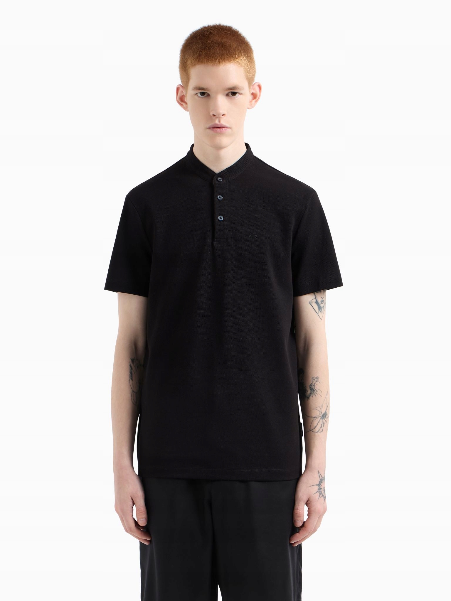 Pánská polokošile Armani Exchange XM000740 AF13030 černá XXL