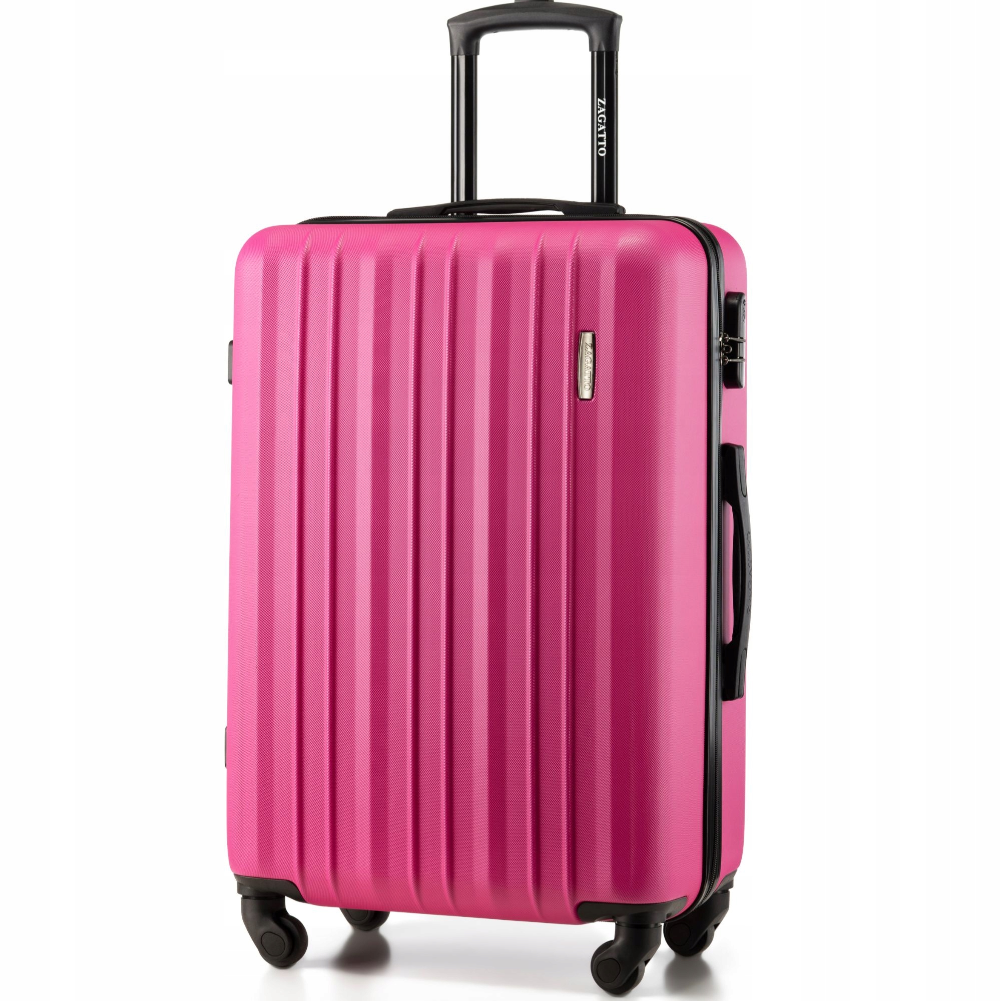 Střední cestovní kufr na kolečkách Ryanair Wizzair tvrdý 4 Barvy Zagatto