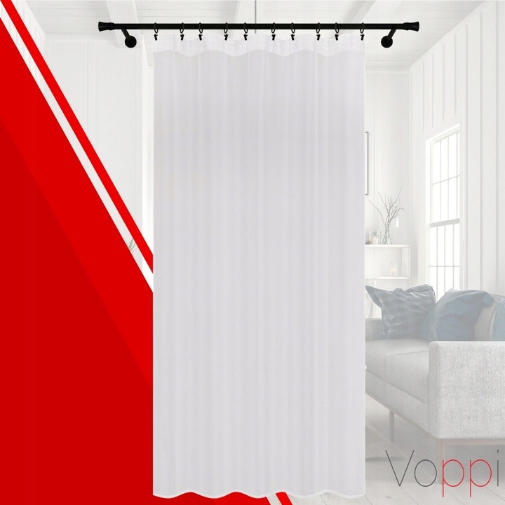 FIRANY GOTOWE WOAL NA ŻABKI 240X400 FIRANA DO KUCHNI FIRANY DO SALONU Materiał woal