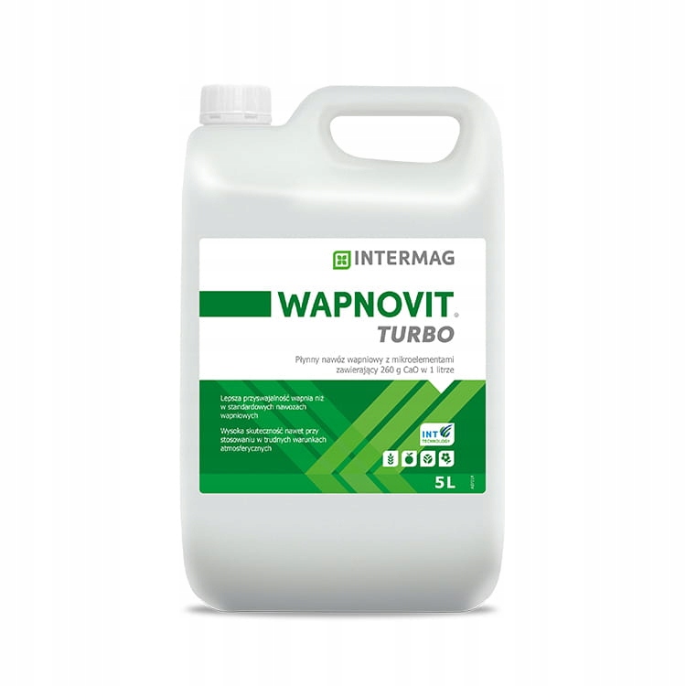 

Wapnovit Turbo 5l nawóz dolistny wapno