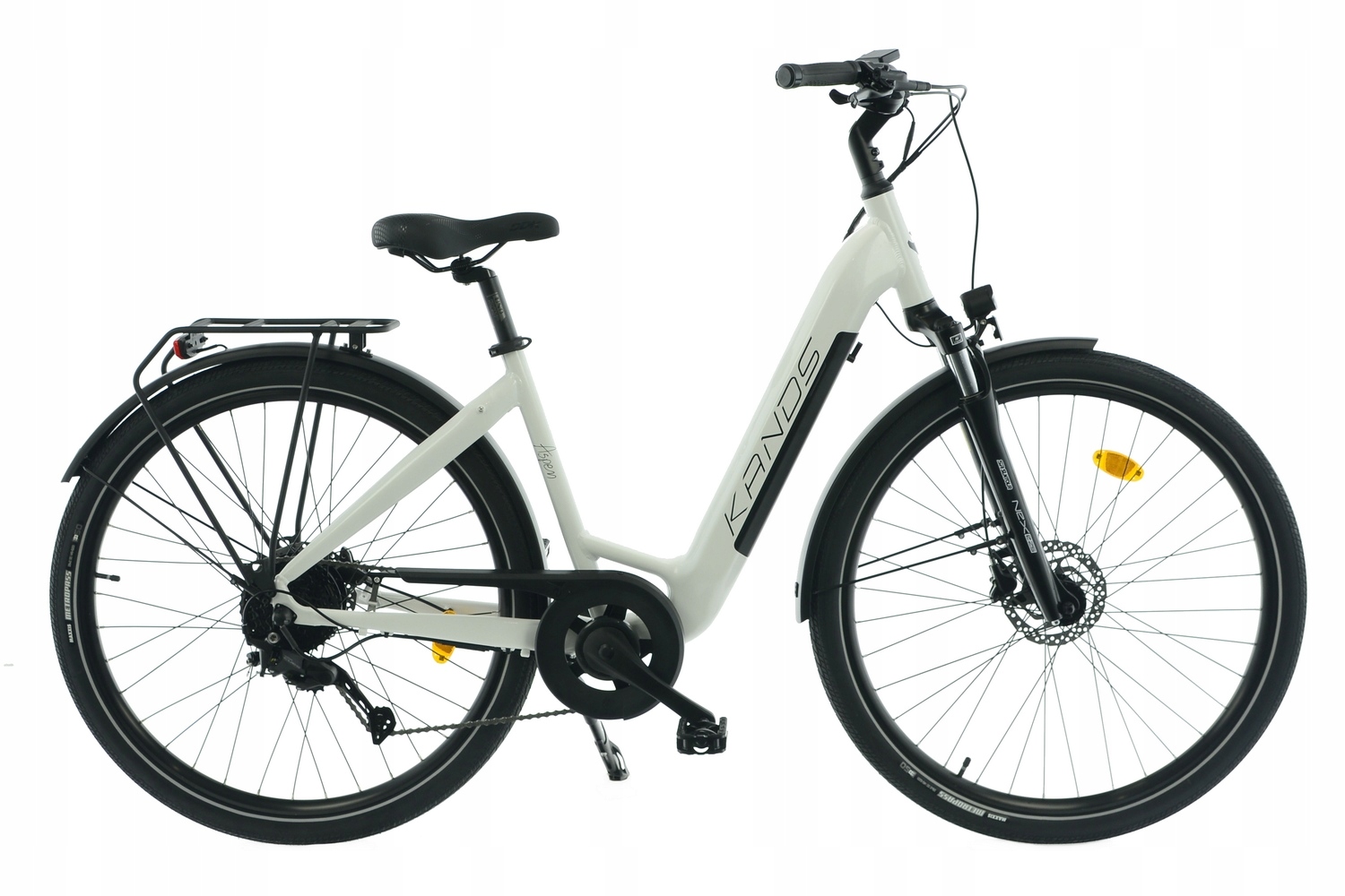 Rower Elektryczny E-Bike 28 KANDS ASPEN WYGODNY TREKKING ASPEN BIAŁY