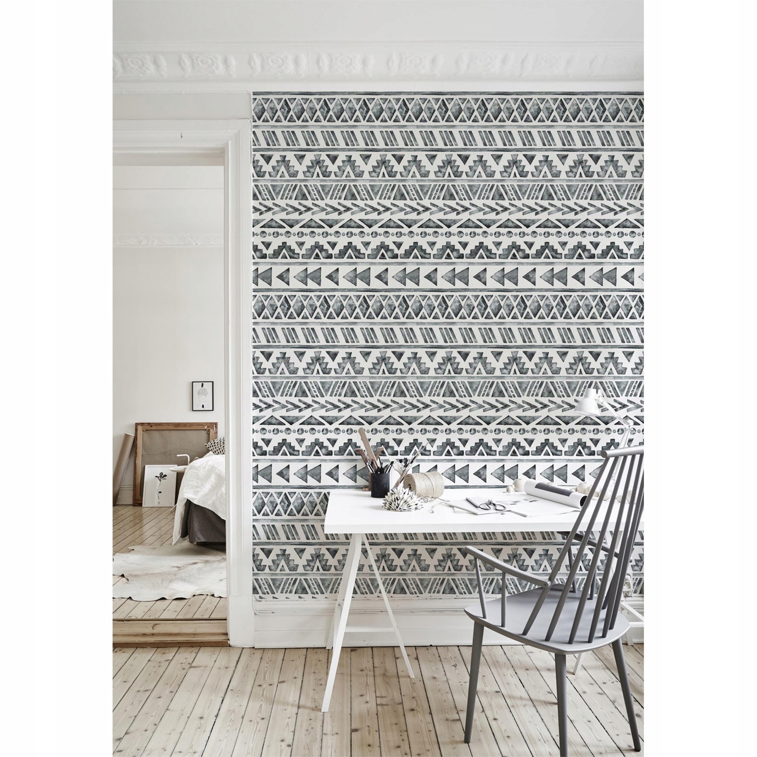 

Tapeta flizelina Geometryczny wzór 152x104 + klej