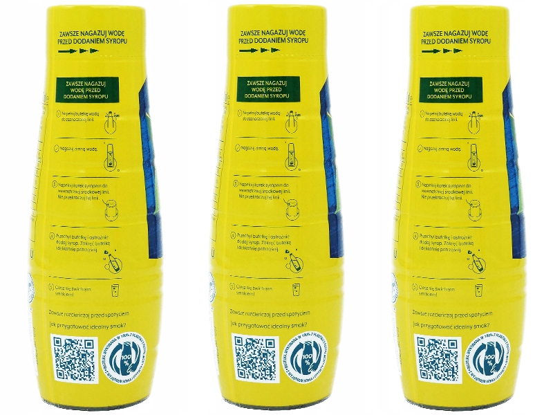 3x SYROP SODASTREAM LIPTON LEMON ICE TEA DO SATURATORA 9L NAPOJU z 440ml Marka SodaStream