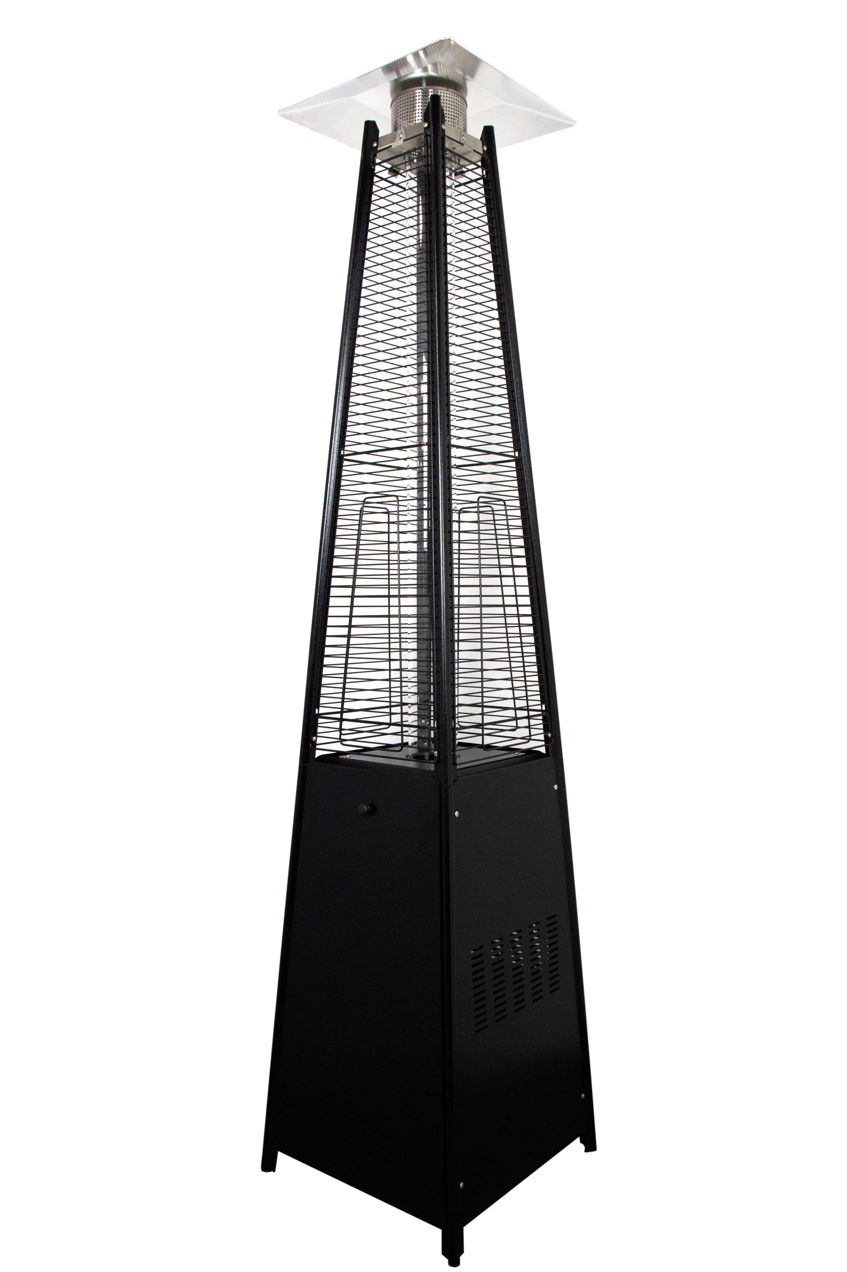 Parasol grzewczy promiennik gazowy PYRAMIS ogrzewacz tarasowy czarny Waga 26 kg