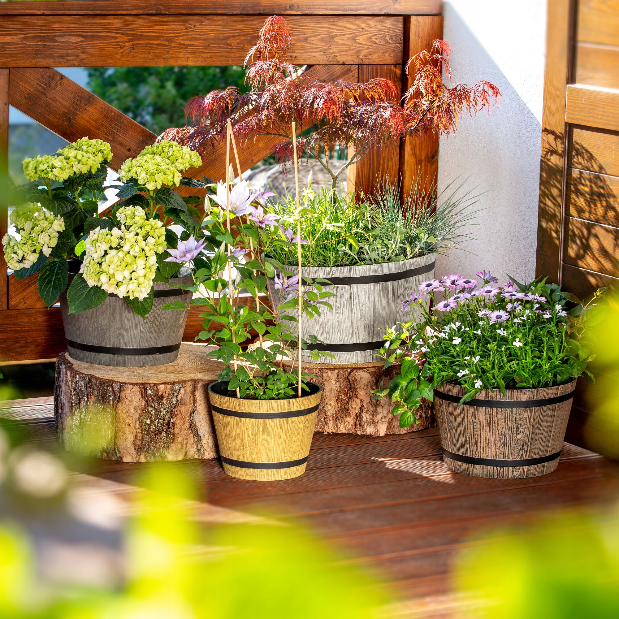 DONICZKA DONICA NA KWIATY 23cm OSŁONKA Z WKŁADEM KWIETNIK PLASTIKOWA Marka Kadax