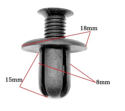 KLIPSY ШПИЛЬКИ ЗАПОНКИ УНИВЕРСАЛЬНЫЕ 8MM 50SZT BMW фото 2