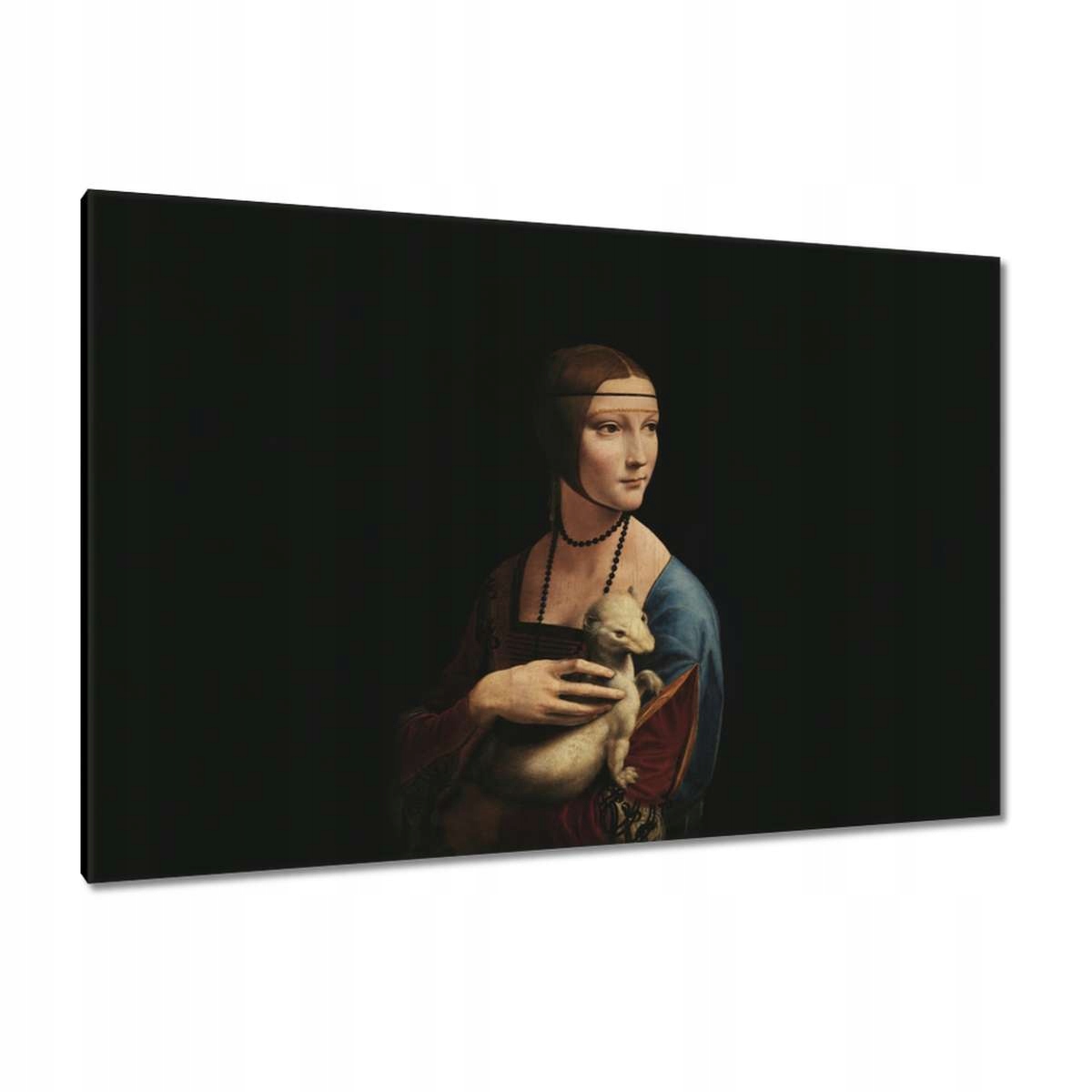 Obrazy 120x80 Dáma s lasičkou Gronostaj