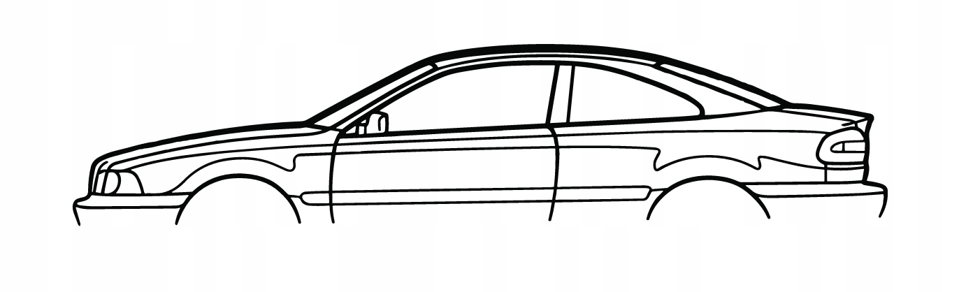 nástěnná dekorace Obraz do auta Volvo C70 1999