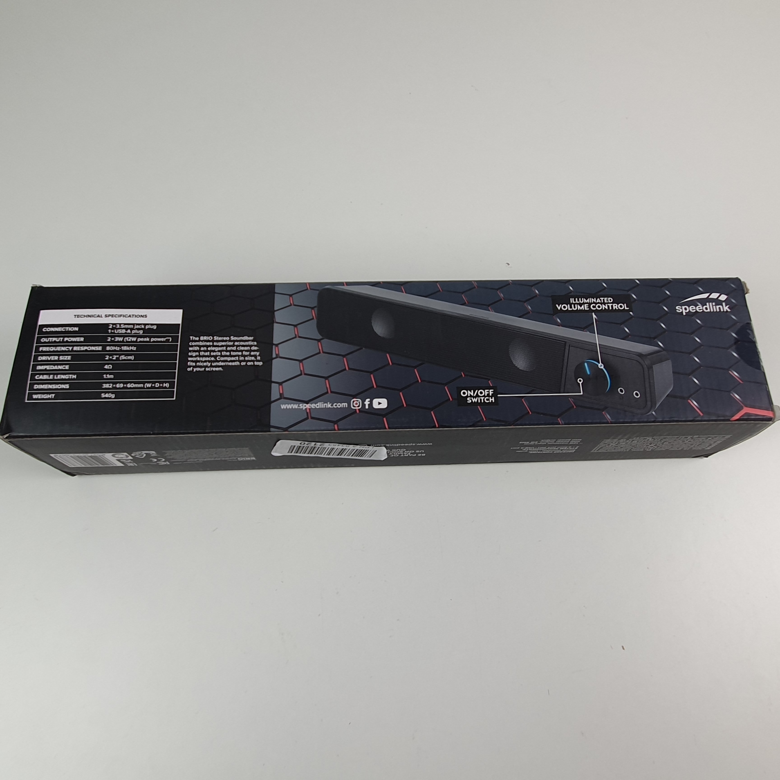 Zestaw głośników 2.0 SpeedLink BRIO Stereo Soundbar 6 W czarny - Sklep,  Opinie, Cena w