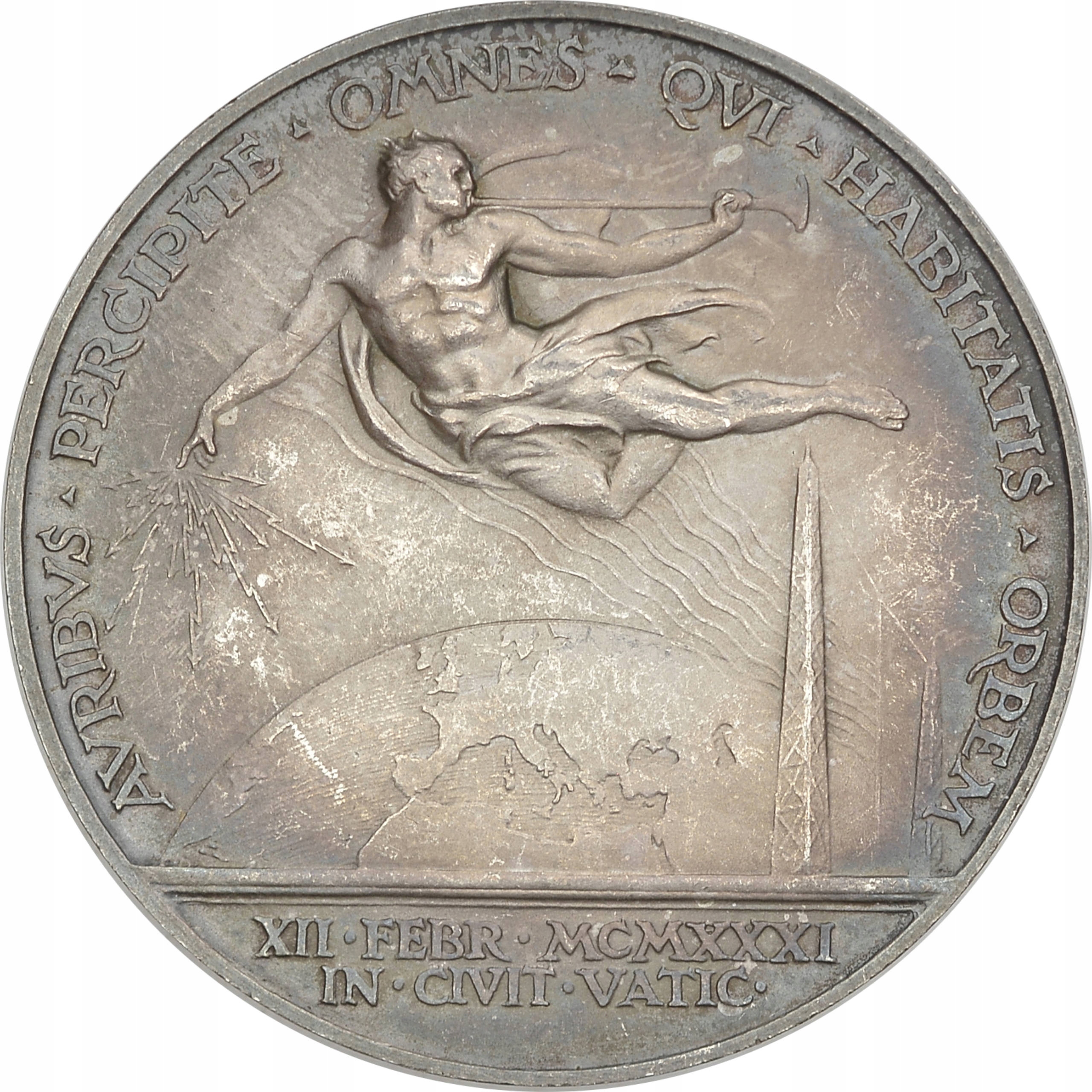 21.WATYKAN, P.XI, MEDAL - RADIO WATYKAŃSKIE '1931