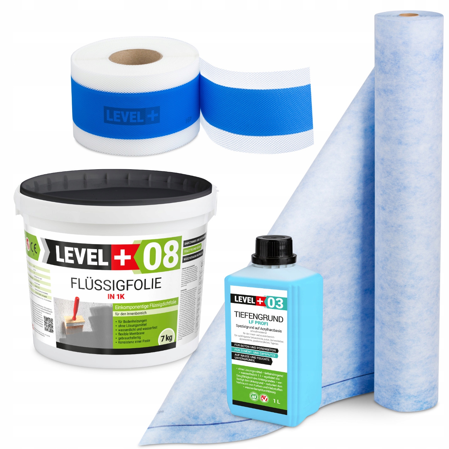 Hydroizolace Fólie 7 kg Páska 5 m Rohož 1 m Penetrace 1 l