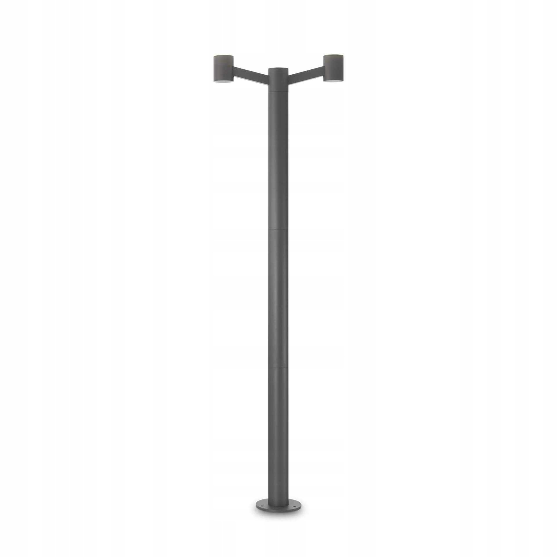 Vonkajšia stĺpiková základňa Ideal Lux Clio MPT2 Antracite 249490 E27 2x60W