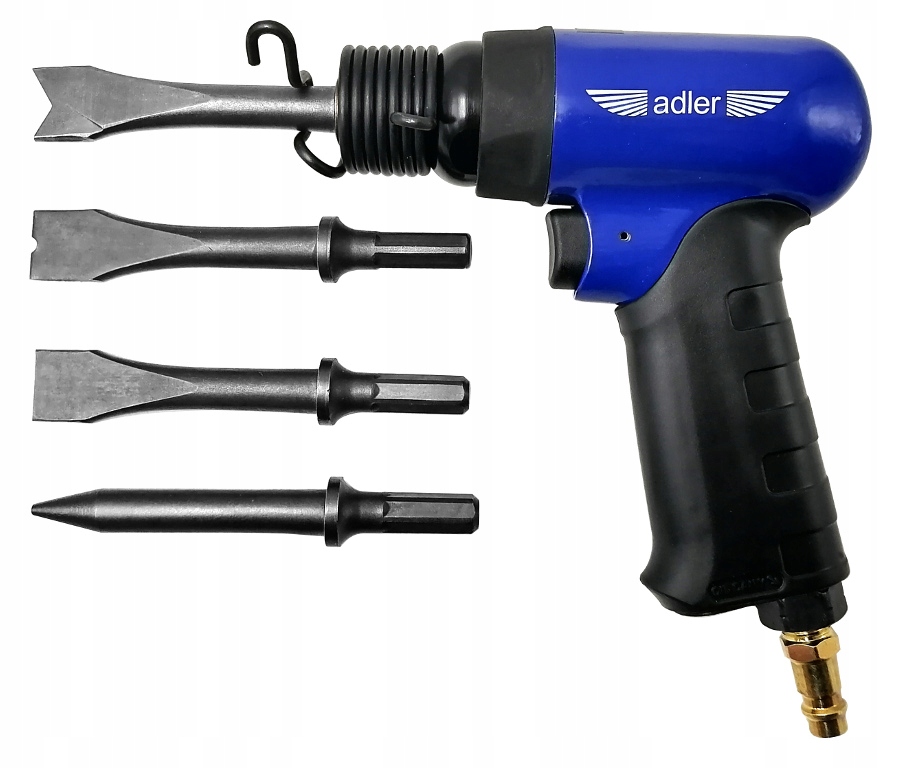 PNEUMATYCZNY MŁOTEK UDAROWY IGŁOWY DO RDZY PIASKARKA 4 DŁUTA Częstotliwość udaru 4300 ud/min