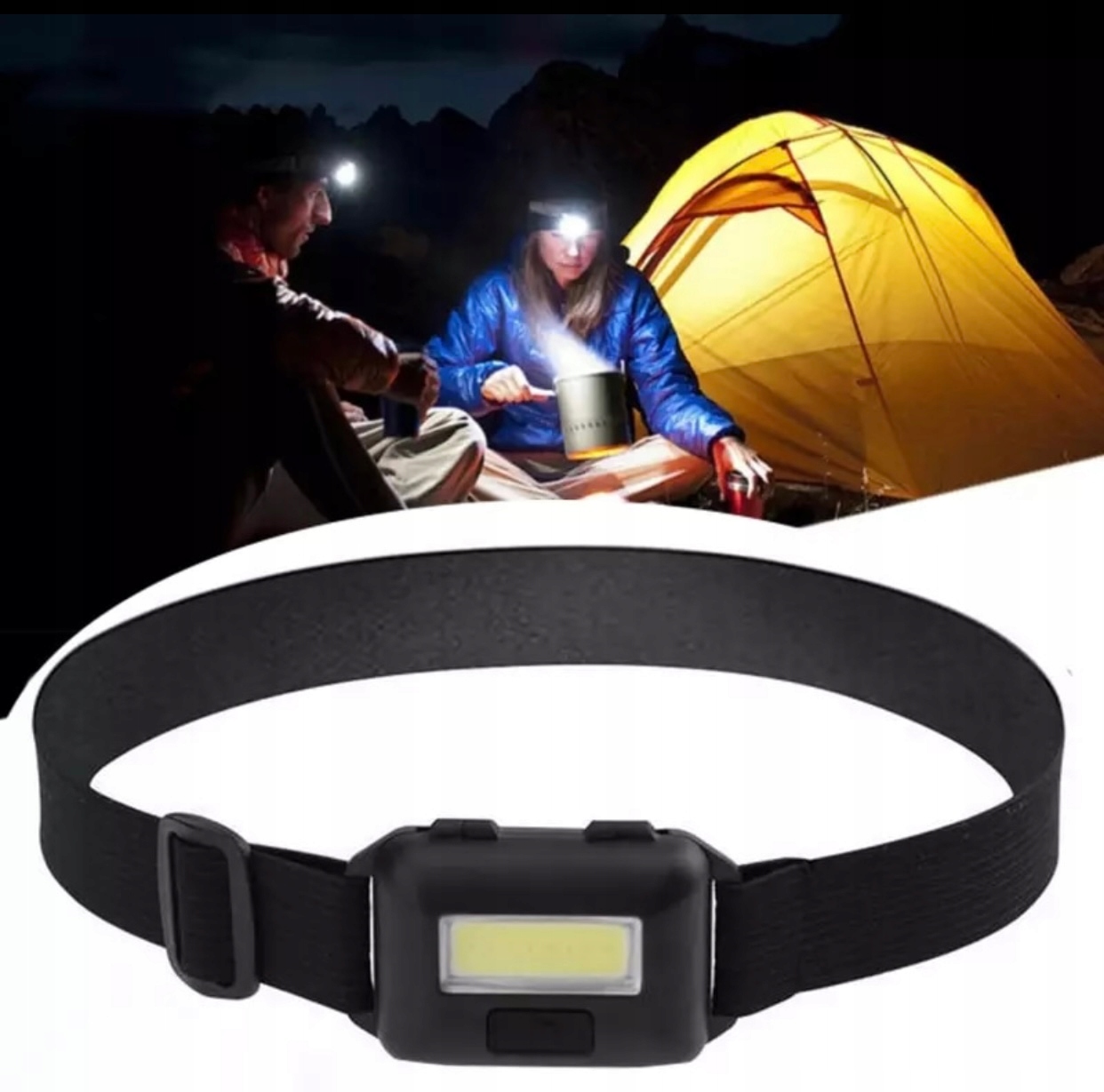 LATARKA CZOŁOWA CZOŁÓWKA MOCNA LAMPKA NA CZOŁO LED Marka Webb