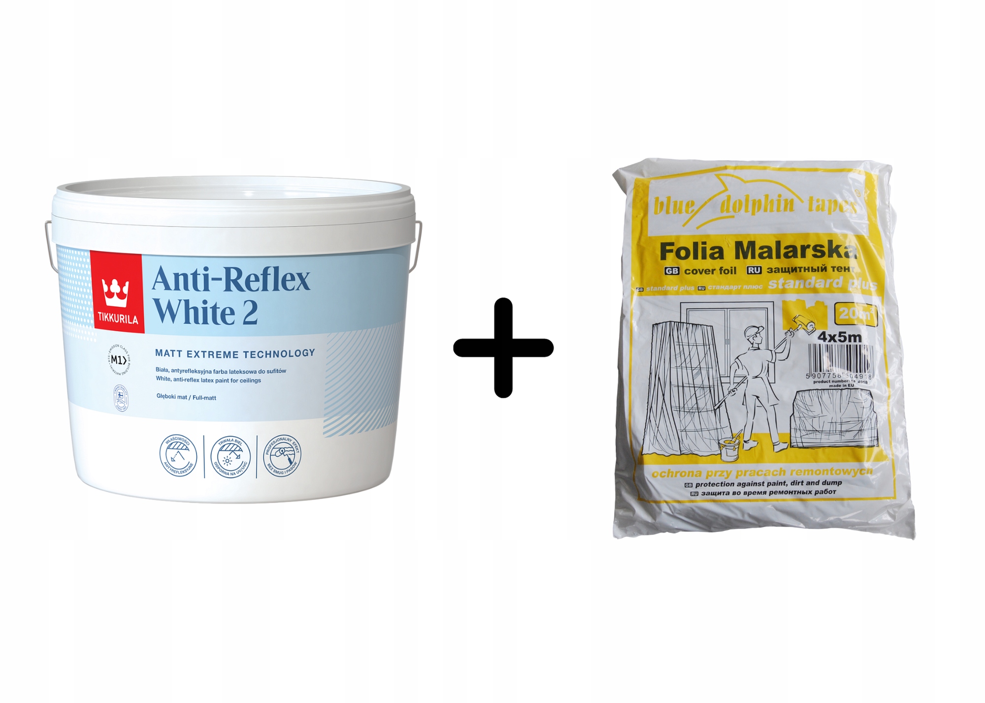 

Farba Tikkurila Anti-reflex White 10L Folia