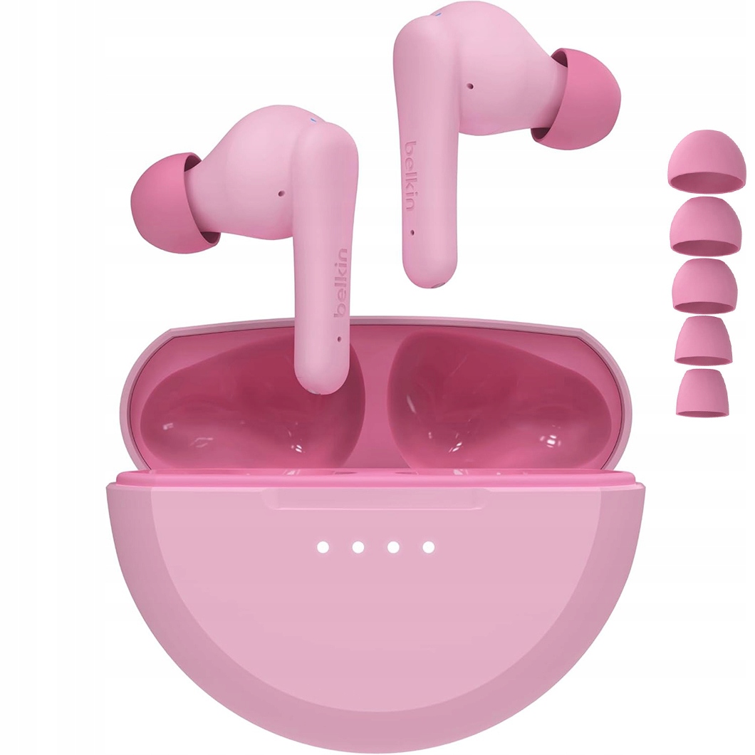 Belkin Słuchawki bezprzewodowe douszne dla dzieci do 85 dB, 5 końcówek