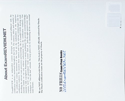 ExamREVIEW Oracle MySQL 5.6 Database Admin Exam ExamFOCUS Study Notes & Rev Język publikacji angielski