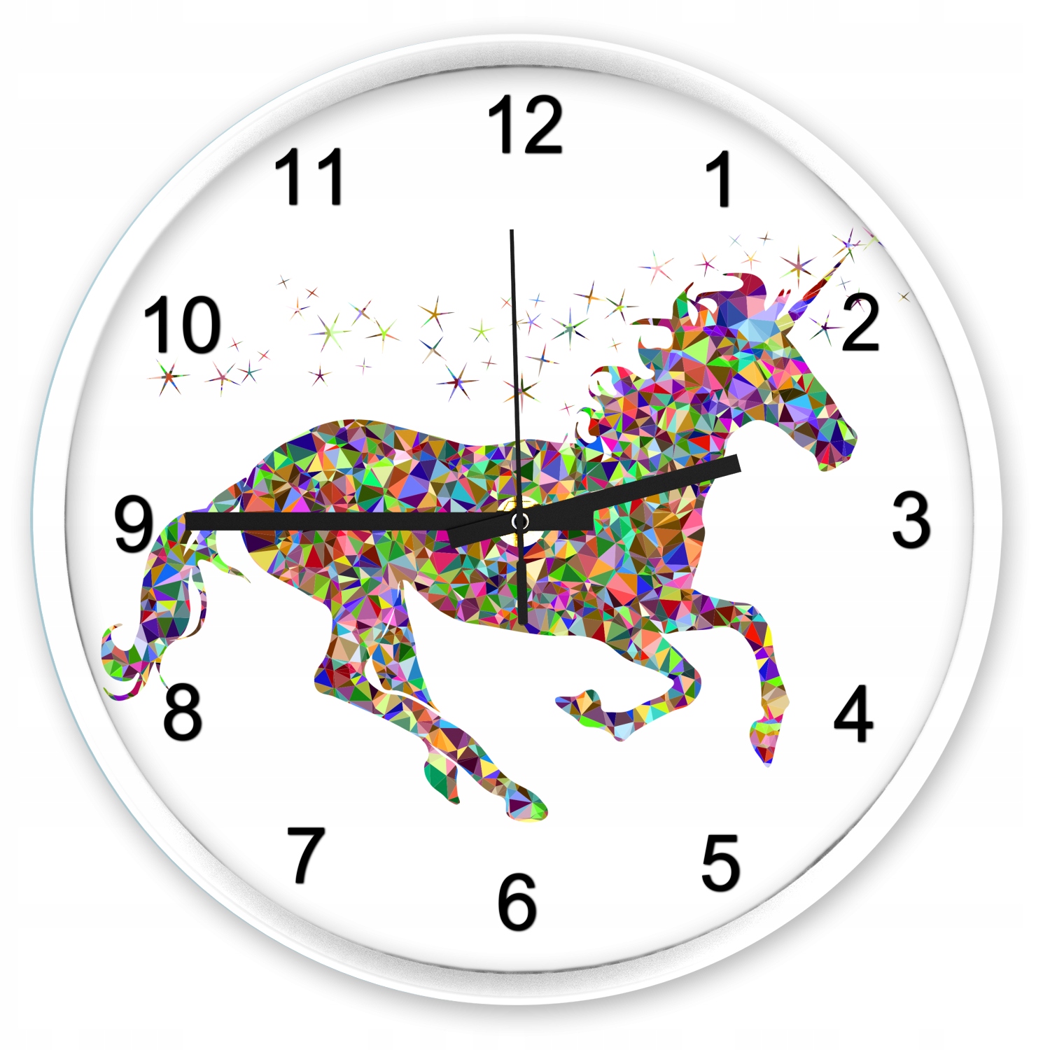 

Cichy zegar ścienny dla dziewczynki 'Jednorożec'