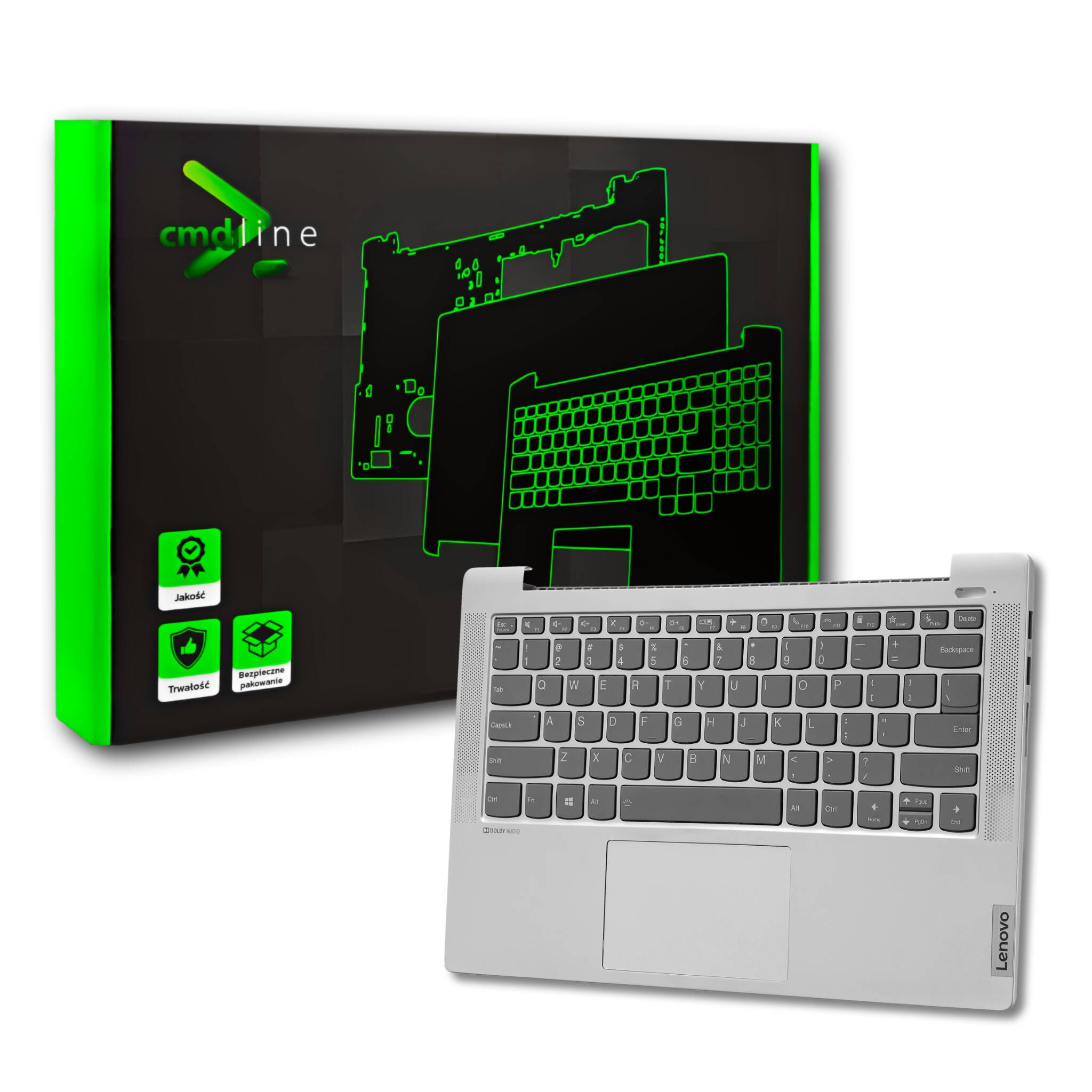 Obudowa Palmrest Klawiatura Led Do Lenovo Ideapad 5-14ALC05 5-14ARE05