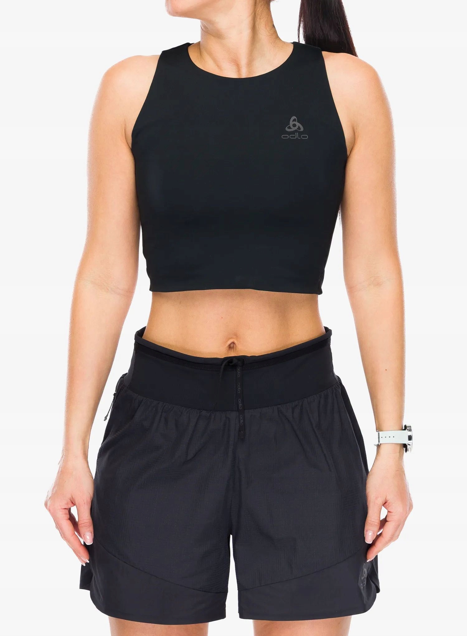 Dámský top Odlo X-Alp Trail Cargo Crop černý Xs