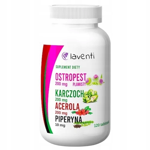 LAVENTI OSTROPEST KARCZOCH ACEROLA PIPERYNA 120 TAB
