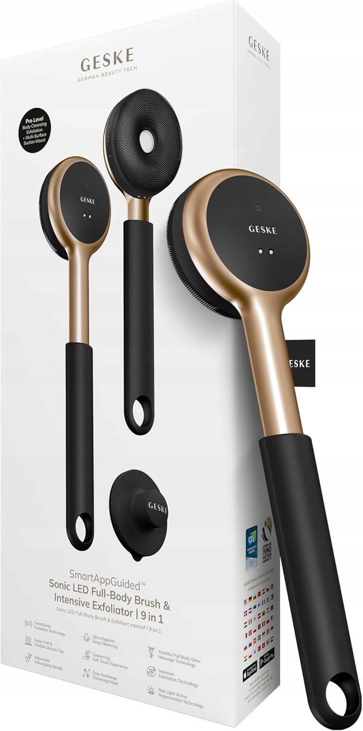 Geske Led Sonic Full-Body Brush exfoliační masáž pro obnovu pokožky