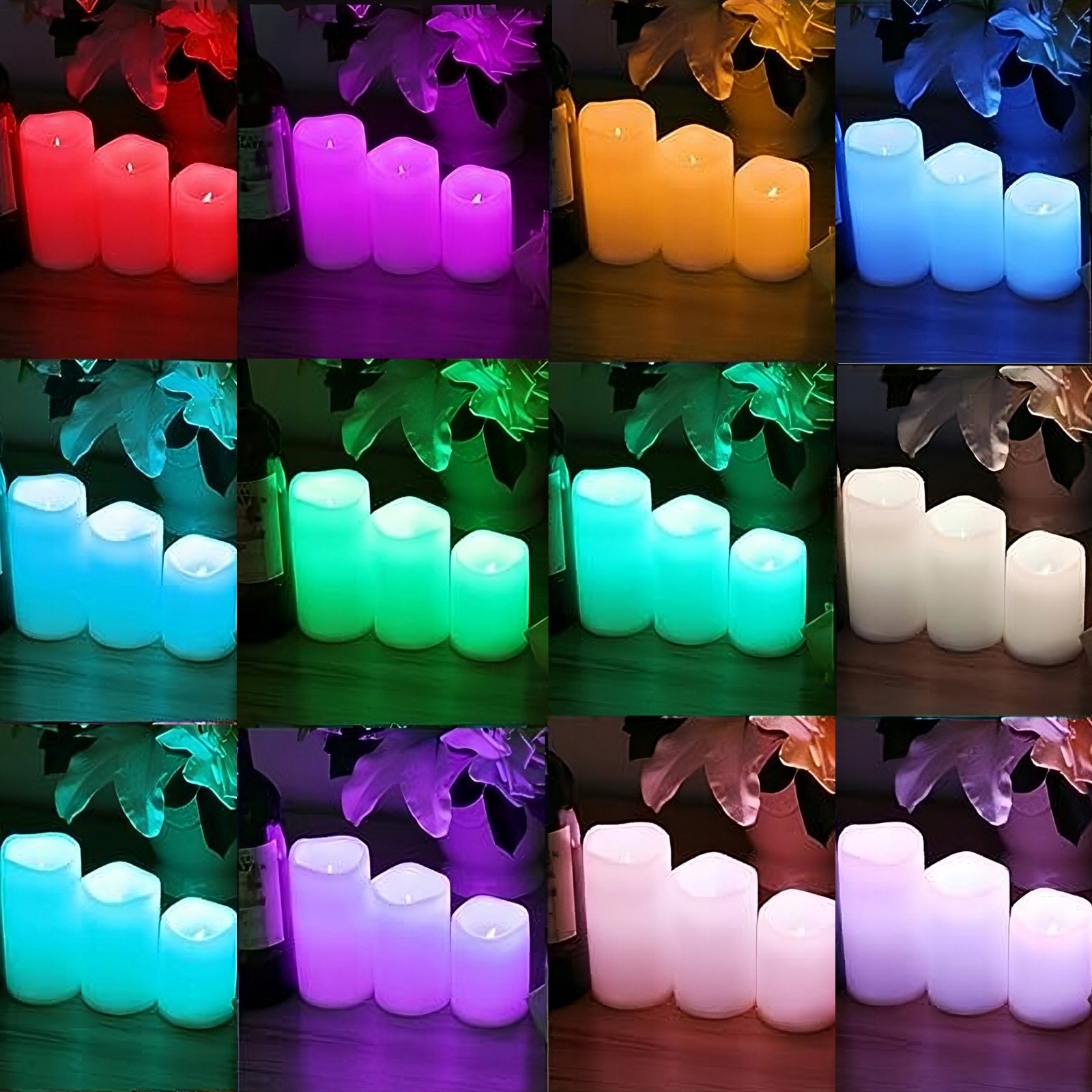 ŚWIECE LED RGB KOLOROWE ŚWIECZKI NA PILOT ZESTAW Nazwa zapachu producenta retoo