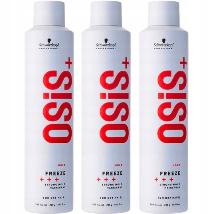3X Schwarzkopf Lak Na Vlasy Hold Fixation Freeze Silný 300 ML