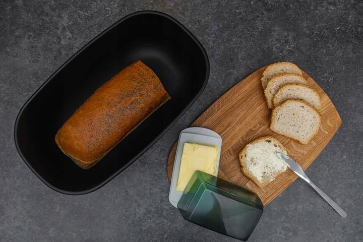 Chlebak z Deską do Krojenia Practic Czarny Kod producenta 816180