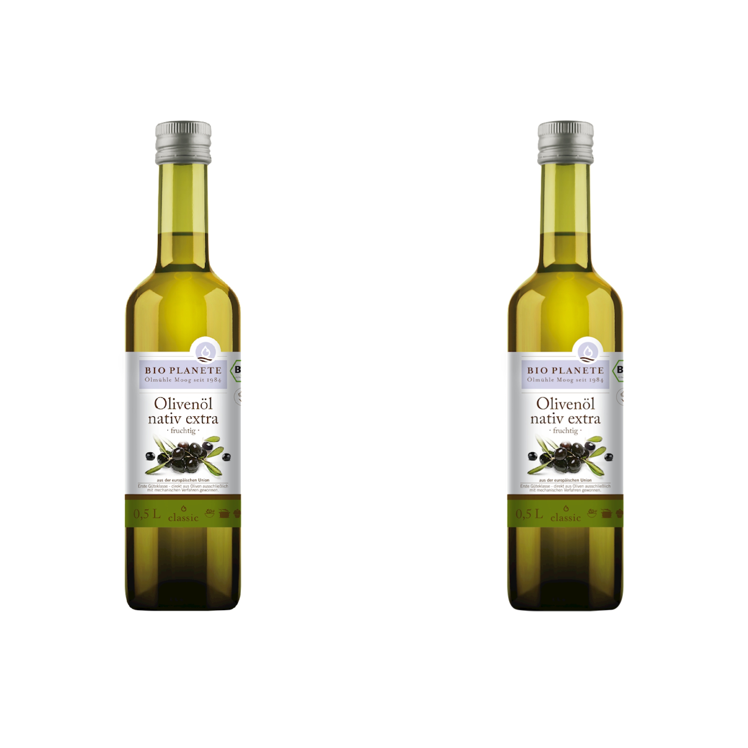 2x Oliwa Z Oliwek Extra Virgin Owocowa Bio 500 ml Bio Planete