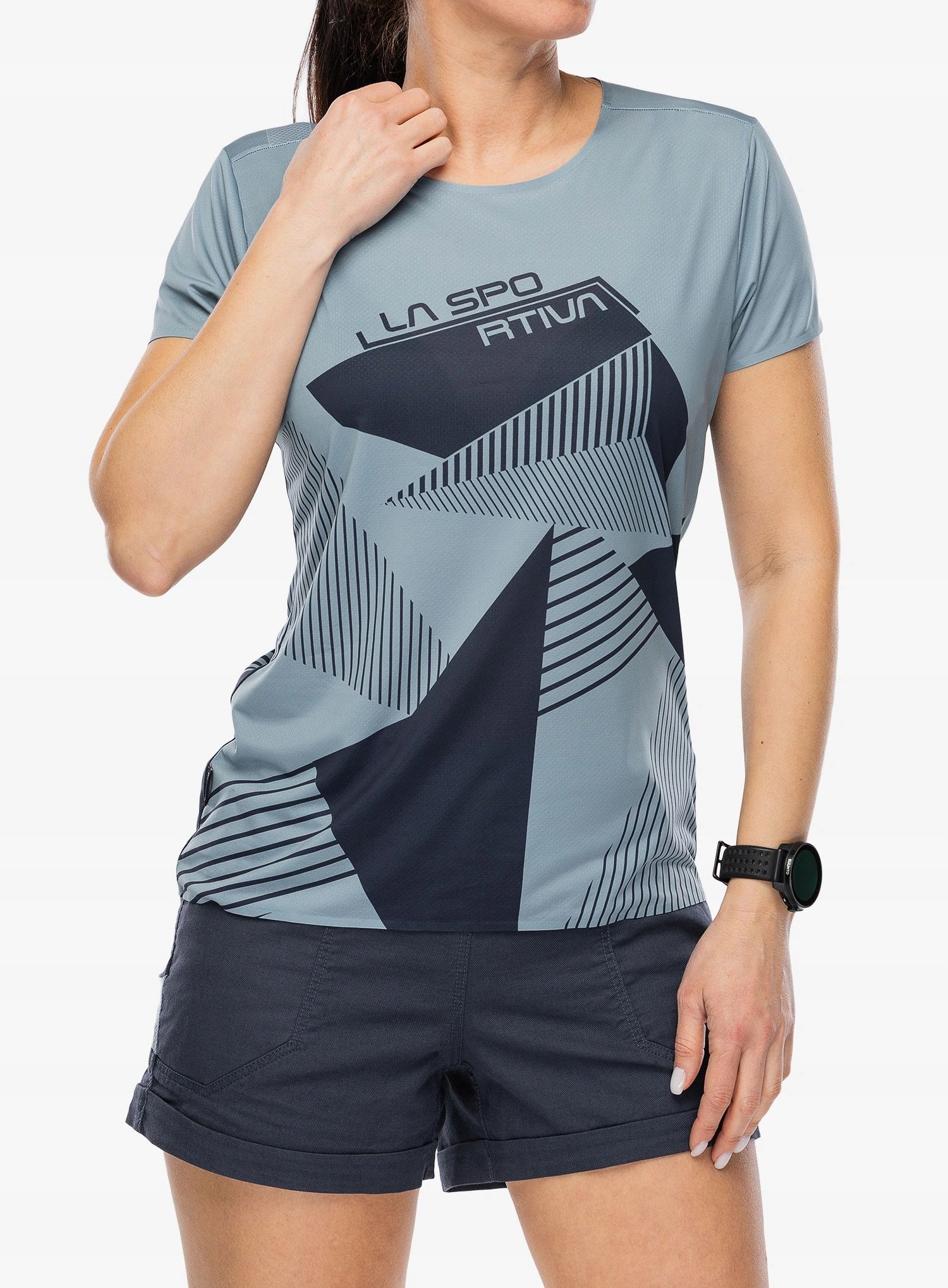 Koszulka wspinaczkowa damska La Sportiva Comp T-Shirt limestone/n. sky S