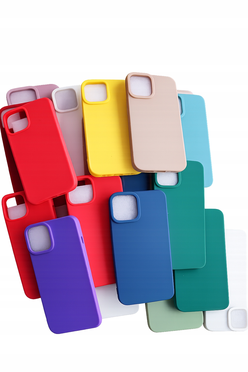 Etui iPhone 14 Silikonowe Plecki Case MIX Kolorów 33szt