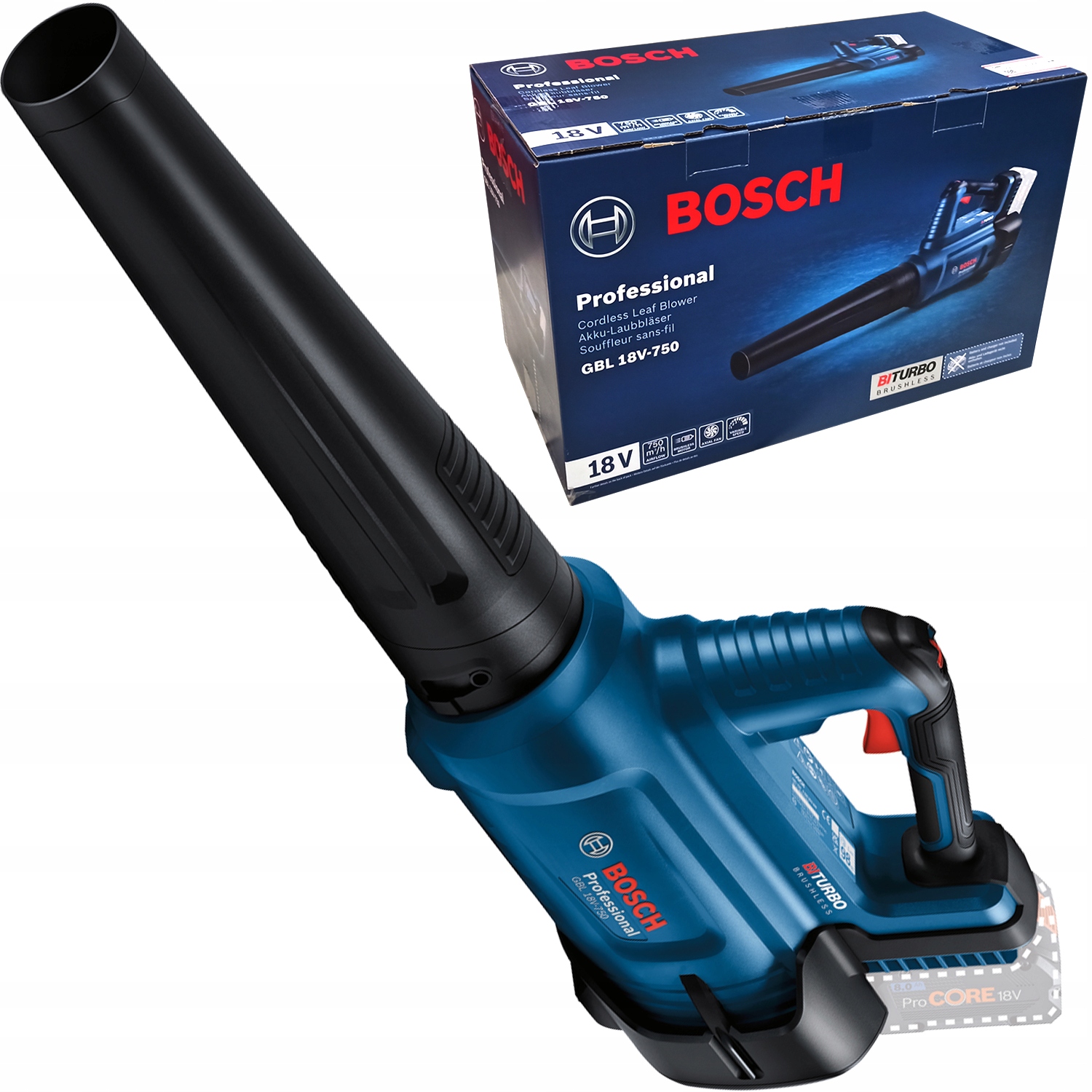 Bosch GBL 18V-750 Professional Souffleur sans fil 18 V BITURBO
