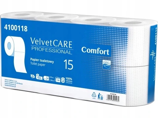 Velvet Prof. Comfort Papier Toaletowy Biały A8