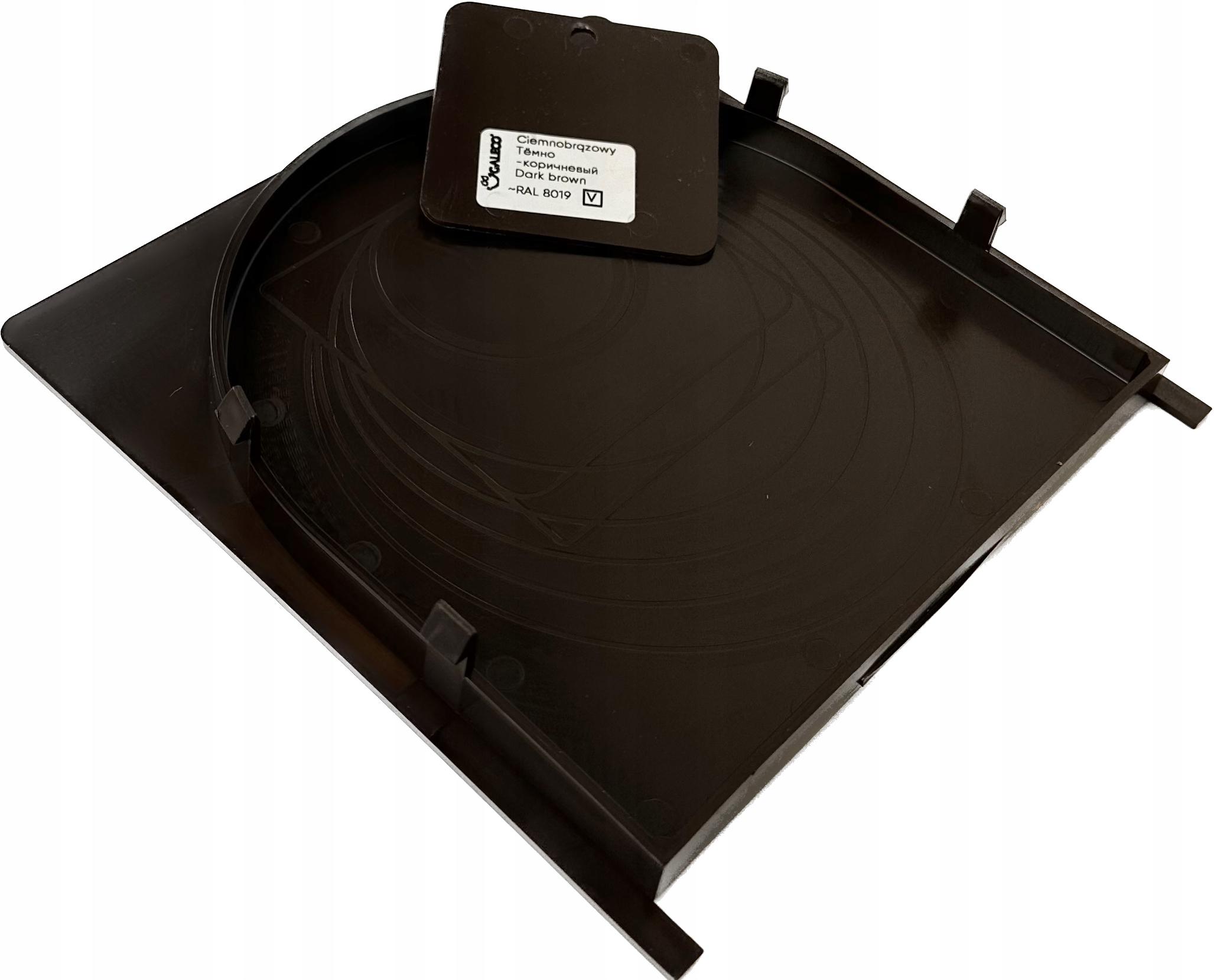 Klapka pod rurę do osadnika GALECO brąz Kolor brązowy