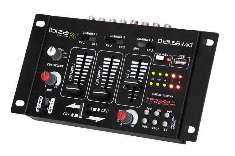 4 канала DJ караоке микшер 7-входов MP3 USB CUE код производителя DJ21USB-MKII